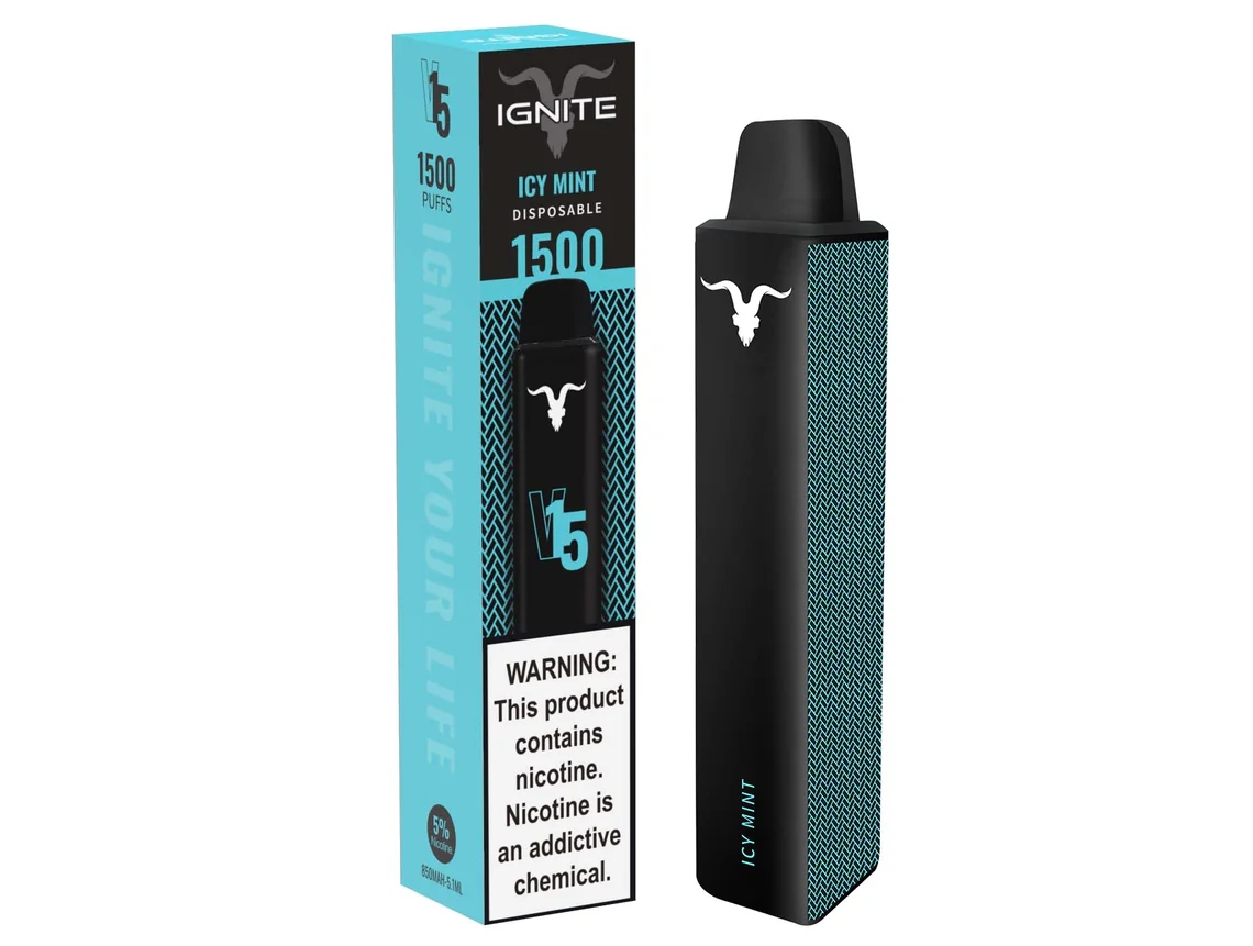 IGNITE V15 1500 Puffs Vape - buzlu nane: Serinliğin Modern Yorumu